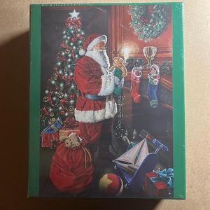🧩 New  1000 piece oversized puzzle “Christmas Party” in original shrink wrap.